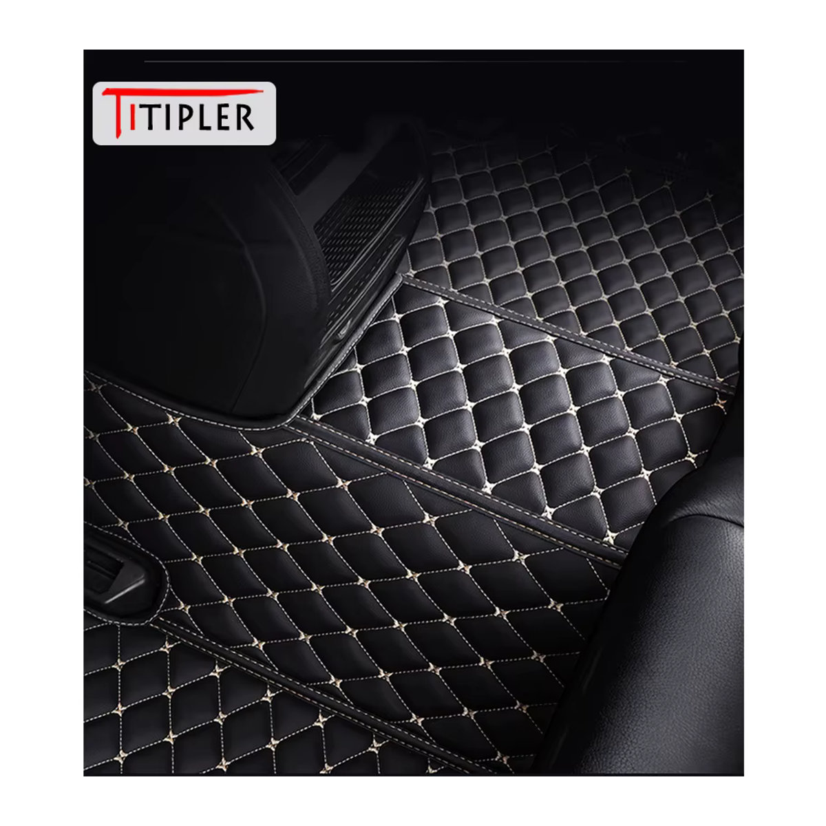 Tippler Custom Auto Fußmatten für Mercedes Benz G-CLASS W461 W463 in Beige mit geometrischem Design aus Textil - Bild 6