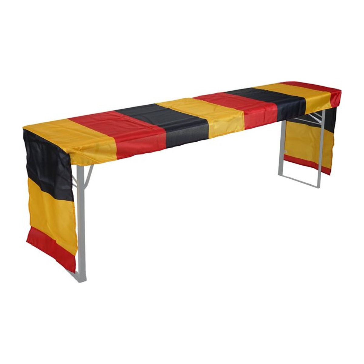 Tischdecke für Bierzeltgarnitur MCW im Deutschland WM EM Design, mehrfarbig, B/H: 360 x 73 cm - Bild 1
