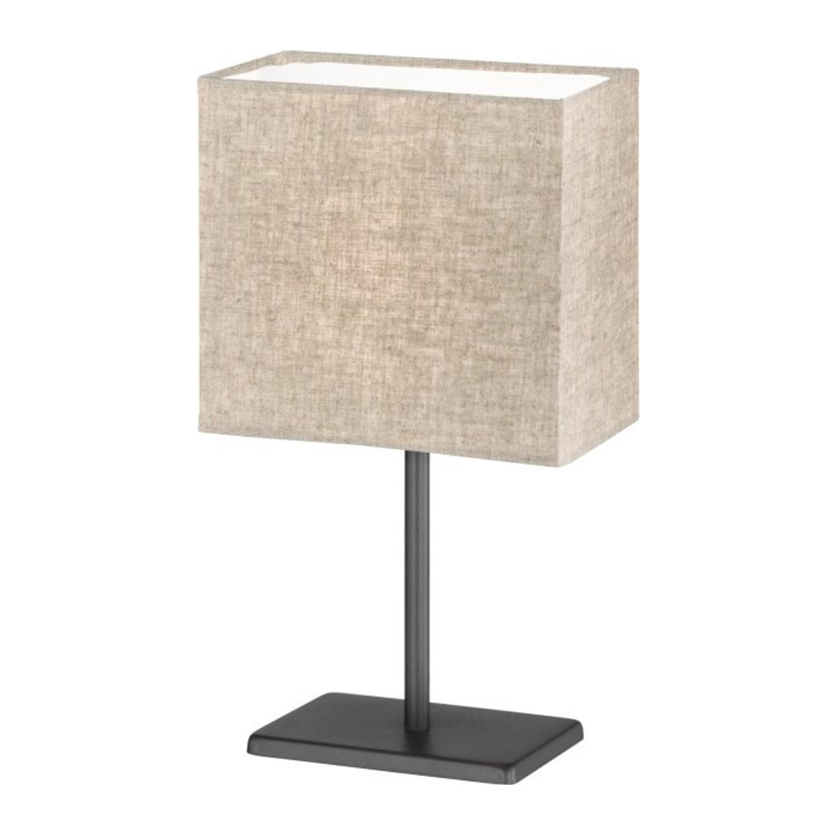 Tischleuchte easy! by FHL Kate in Schwarz und Beige aus Metall und Leinen, B/H/T: 10 x 30 x 17 cm, E14 - Bild 1