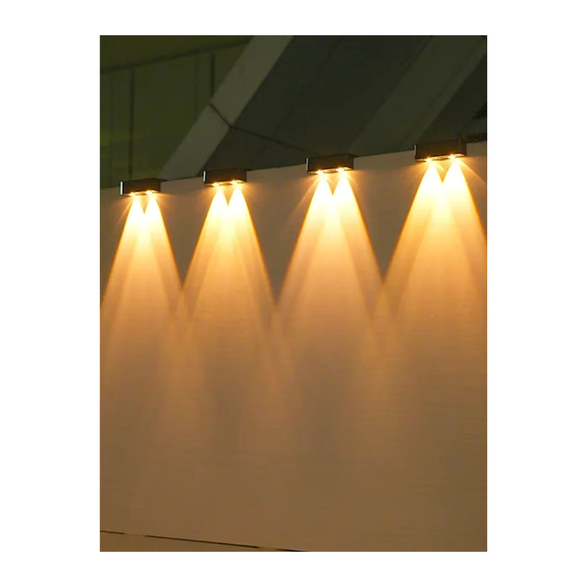TLEDMP LED-Solar-Wandleuchte für den Außenbereich in Schwarz mit minimalistischem Design - Bild 6