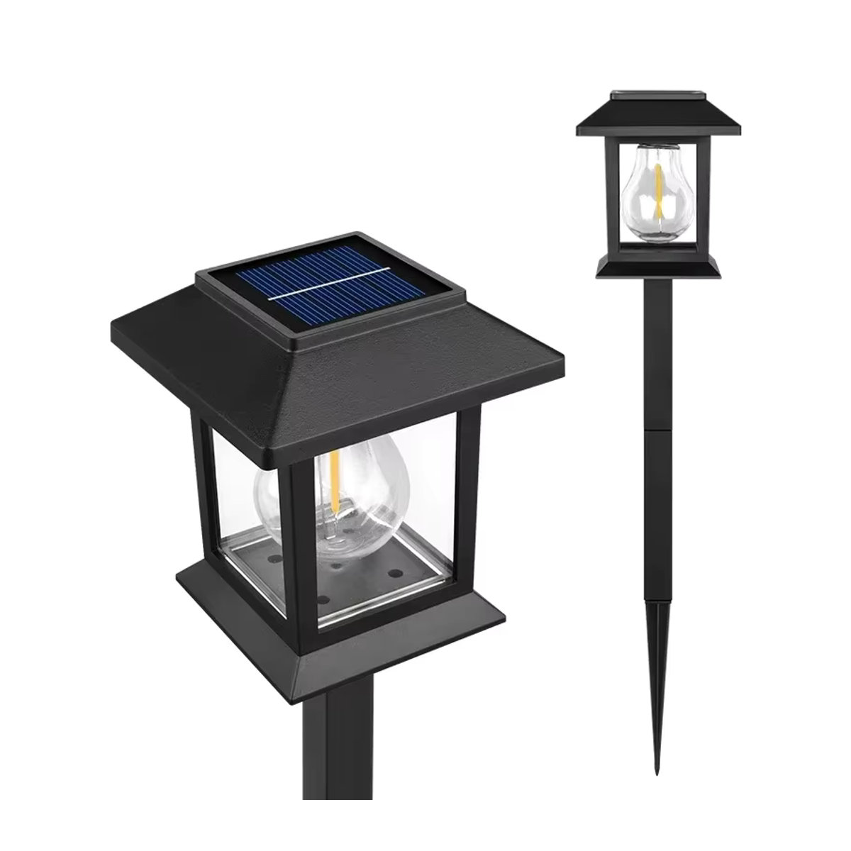 TLEDMP LED Solar Wegeleuchte Klassisch in Grün oder Schwarz für Garten und Hof wasserdicht - Bild 6