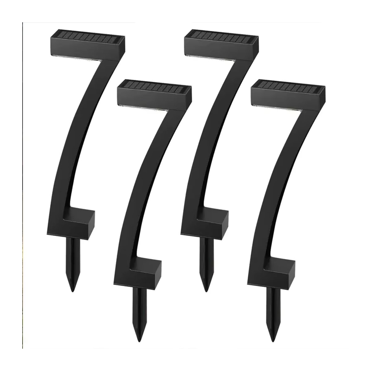 TLEDMP Solar Wegeleuchten Set Schwarz IP65 Wasserdicht Minimalistische Gartenbeleuchtung für Rasen Terrasse und Einfahrt - Bild 7