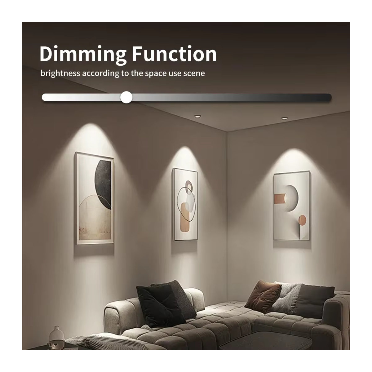 TNCE Smart LED Deckenlampe RGB mit Bluetooth und Tuya App Steuerung, dimmbares Rund-Downlight in Bunt, 15W - Bild 3