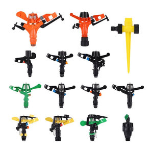 TOHONGADON 360 Grad Rotierender Rasensprenger mit einstellbarer Bewässerung für Landwirtschaft und Garten, 1/2" und 3/4" Anschlüsse