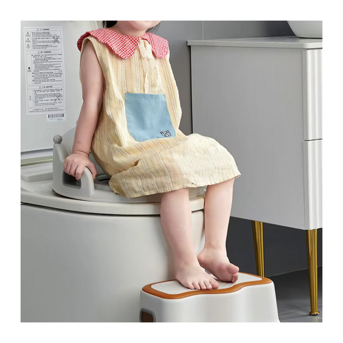 Toilettensitz Ring für Babys und Kleinkinder als weiche Abdeckung für die Bettpfanne oder die Toilette - Bild 2
