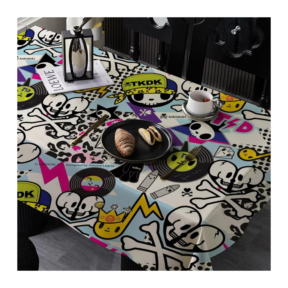 Tokidoki Tischdecke mit Japanischem Muster in Mehrfarbig für Picknick und Party - Bild 5