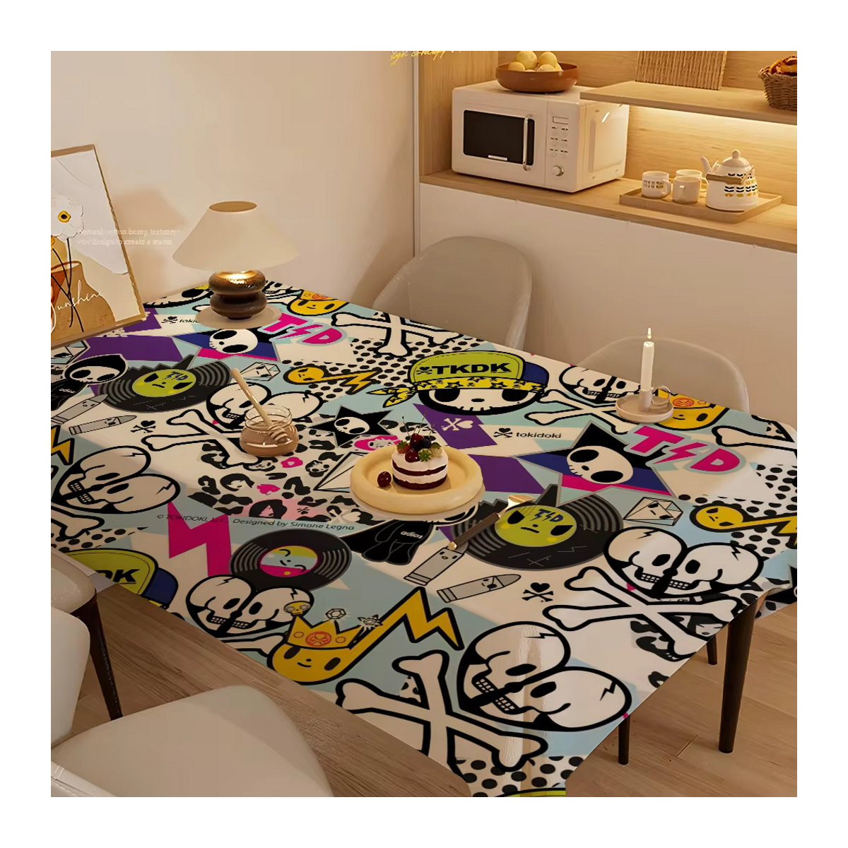 Tokidoki Tischdecke mit Japanischem Muster in Mehrfarbig für Picknick und Party - Bild 6