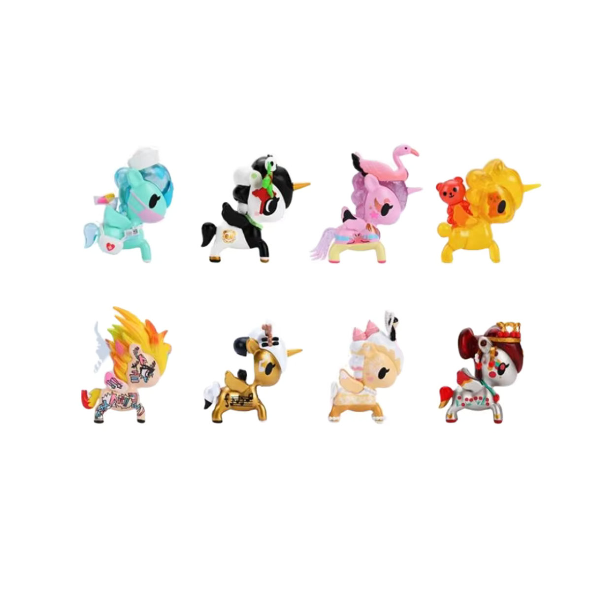 Tokidoki Unicorn Family X Series Blind Box Angel Nurse Pony Sammlerfiguren mehrfarbig - Bild 3