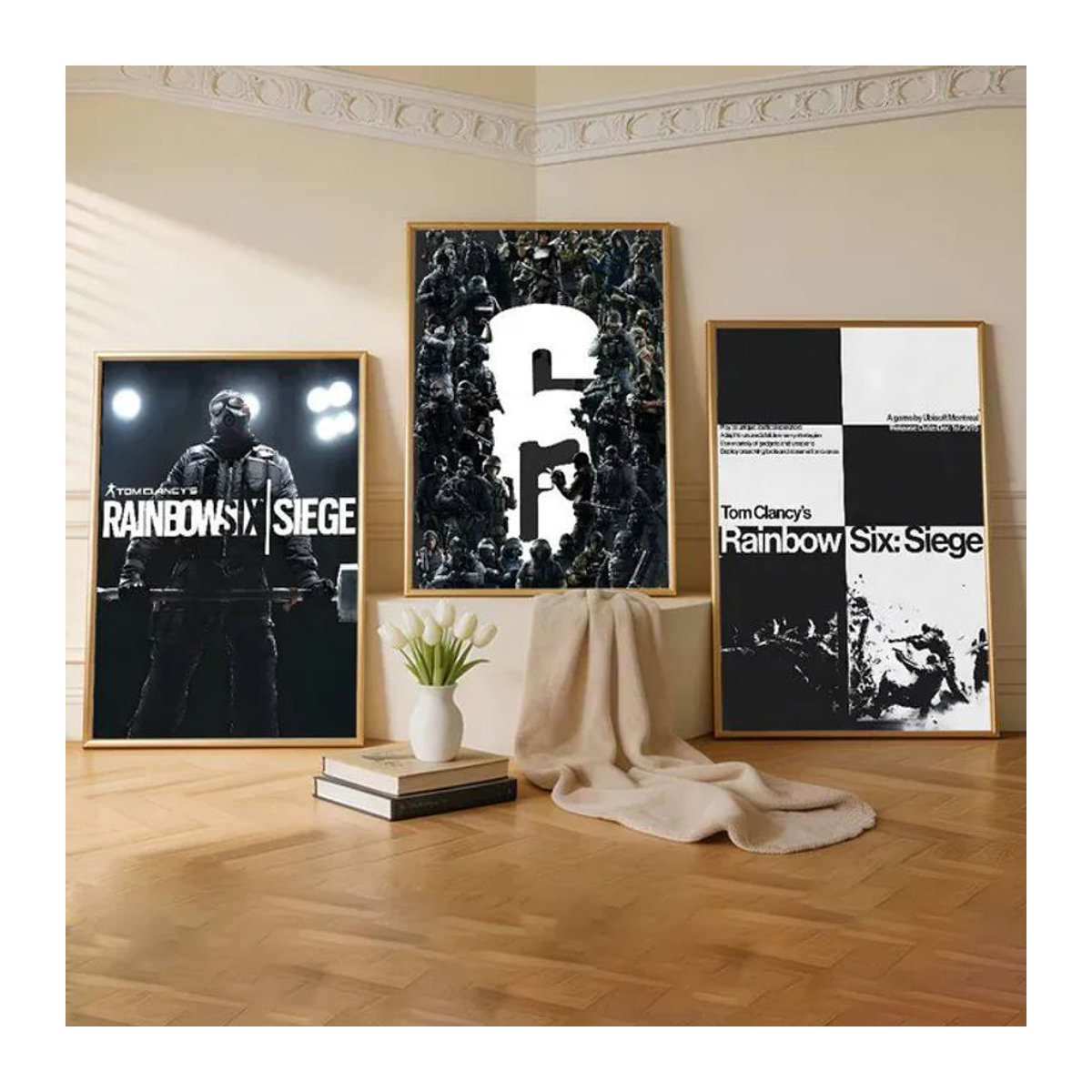 Tom C-Clancys R-Rainbow Six Siege Premium Wandaufkleber als selbstklebendes Poster in HD-Druck, mehrfarbig, rechteckig - Bild 1