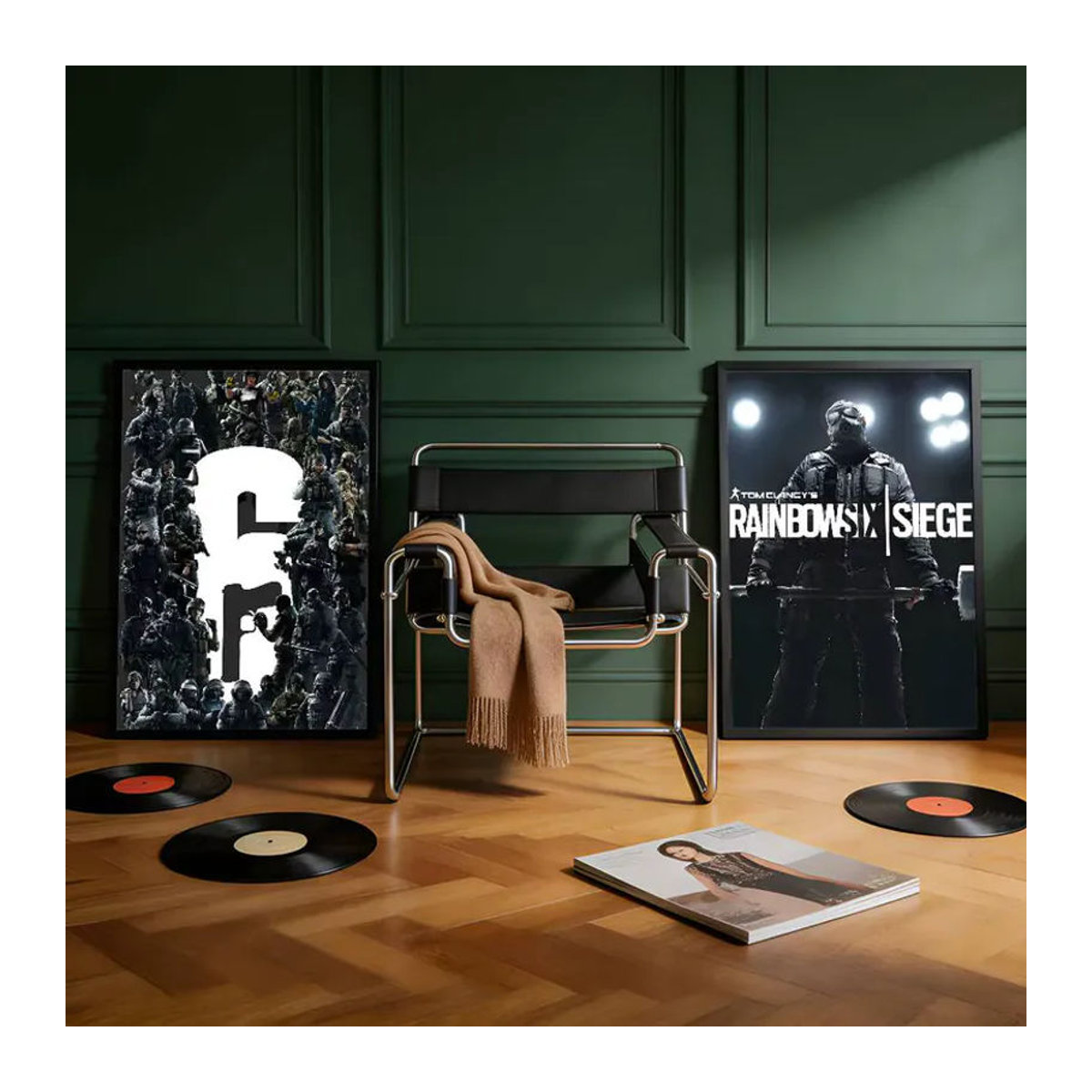 Tom C-Clancys R-Rainbow Six Siege Premium Wandaufkleber als selbstklebendes Poster in HD-Druck, mehrfarbig, rechteckig - Bild 2