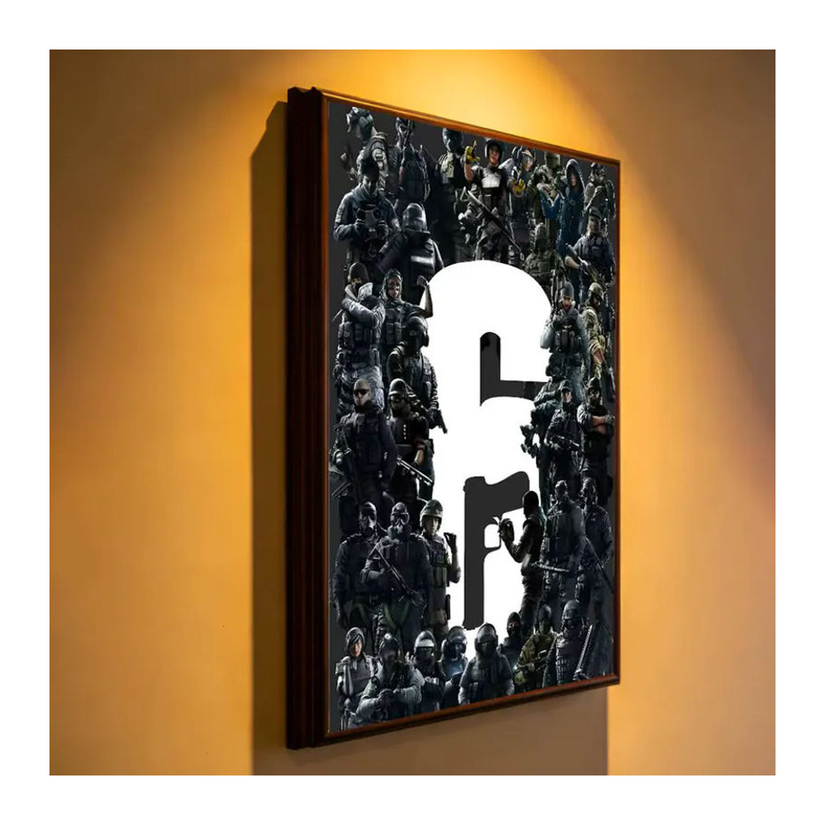 Tom C-Clancys R-Rainbow Six Siege Premium Wandaufkleber als selbstklebendes Poster in HD-Druck, mehrfarbig, rechteckig - Bild 4