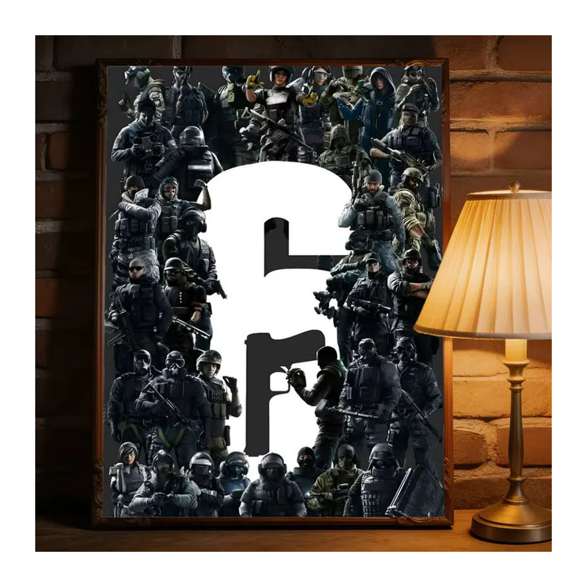 Tom C-Clancys R-Rainbow Six Siege Premium Wandaufkleber als selbstklebendes Poster in HD-Druck, mehrfarbig, rechteckig - Bild 5