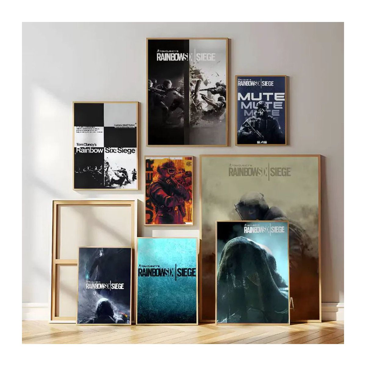 Tom Clancy's Rainbow Six Siege Wandkunst Mehrfarbiger selbstklebender wasserfester Aufkleber Rechteckig - Bild 2