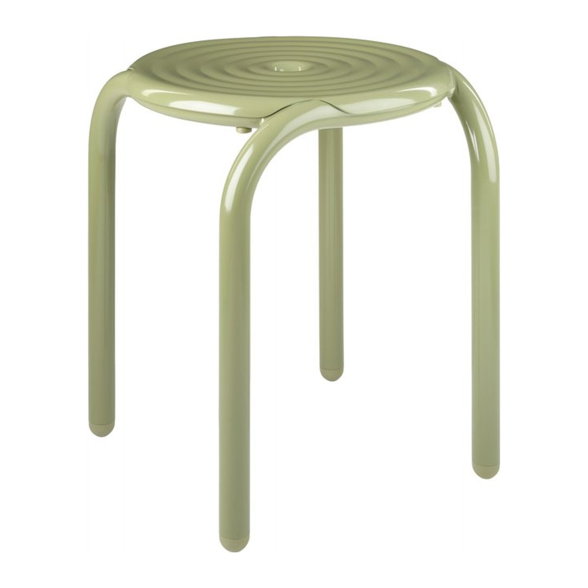 Tom Dixon Groove Barhocker aus Metall in Grün oder Beige im Art-déco und Modern Design - Bild 1