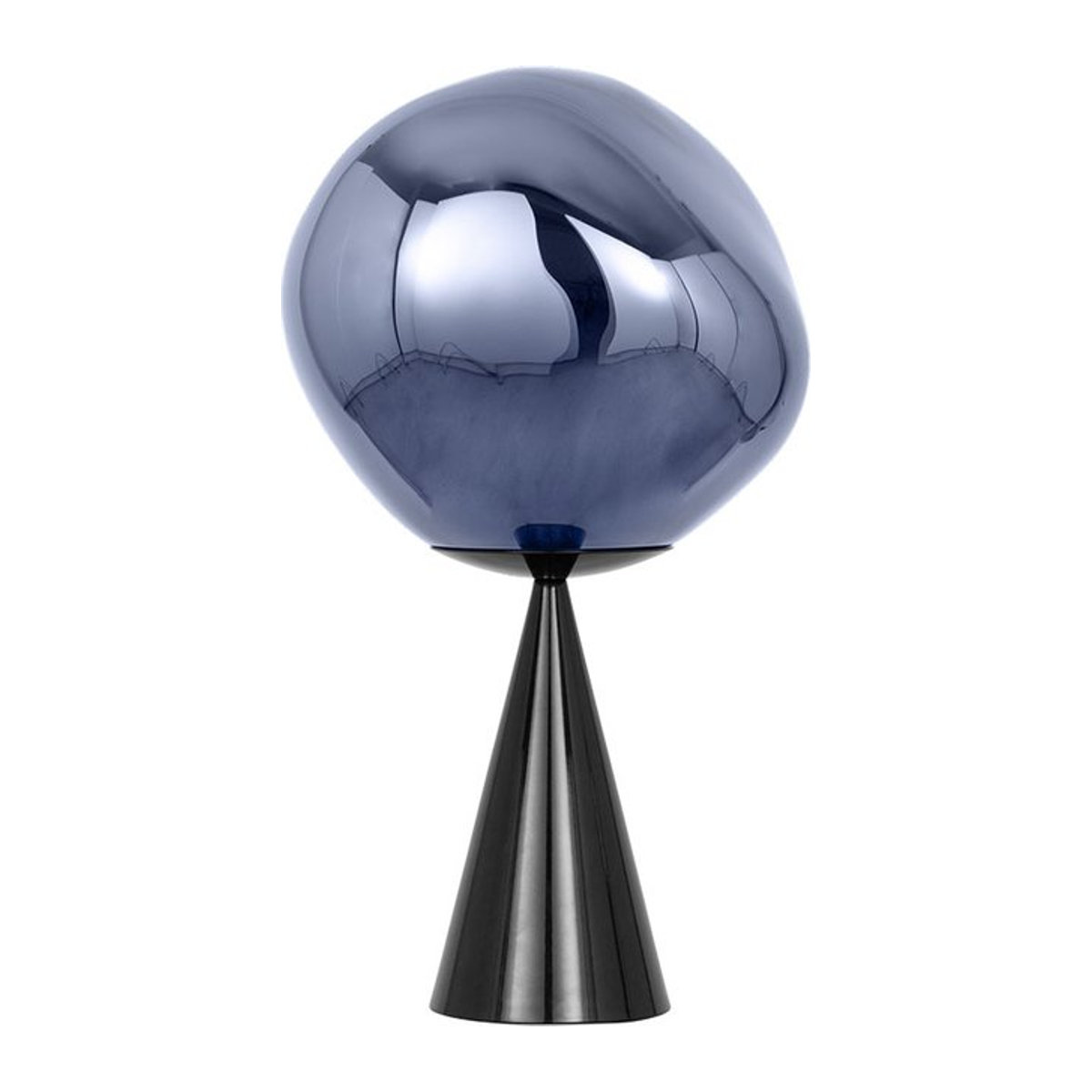 Tom Dixon Melt Cone Fat Table LED-Tischleuchte aus Glas in Rauch mit warmweißem LED-Licht - Bild 1