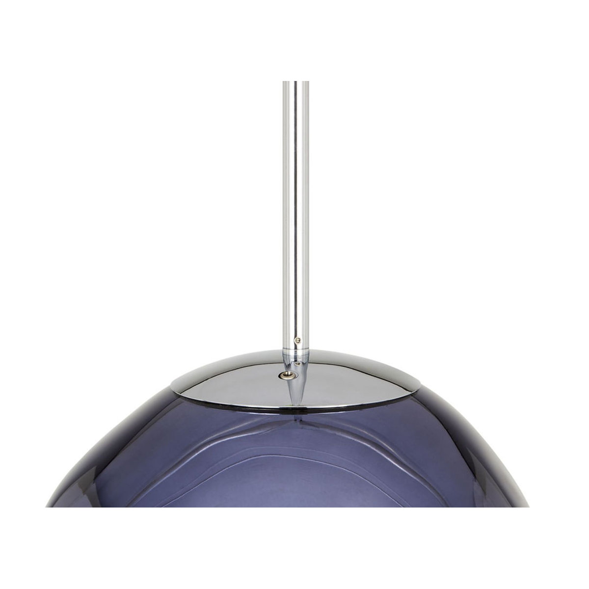 Tom Dixon Melt Mini LED-Pendelleuchte aus Glas in Grau mit warmweißem Licht - Bild 2