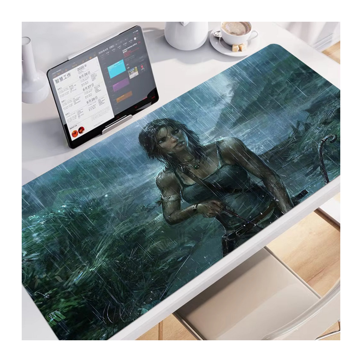 Tomb Raider Gaming Mousepad für Gamer, mehrfarbig, B/T: 90 x 40 cm - Bild 3