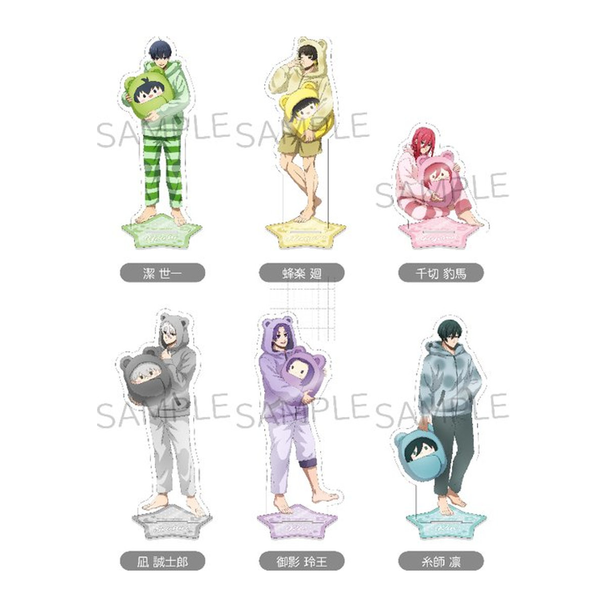 Tomoontoy Anime Figuren Set aus Kunststoff, mehrfarbig, verschiedene Charaktere wie Isagi Yoichi und Nagi Seishiro - Bild 1