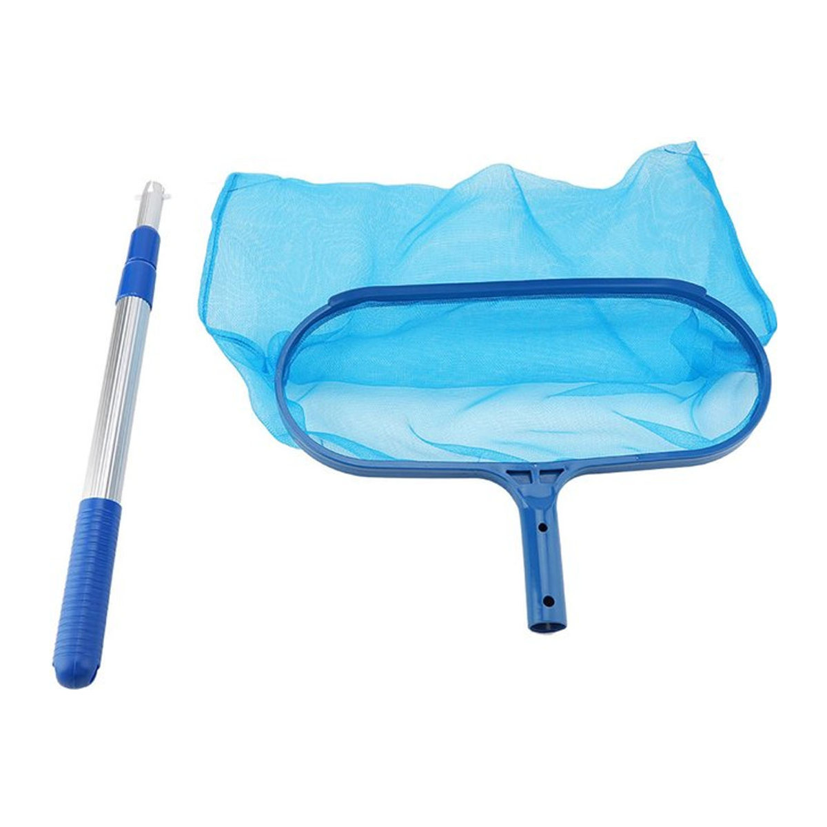 TOMTOP JMS Bladschöpfer für Pool und Teich mit Teleskopstange in Blau aus ABS und Mesh - Bild 1