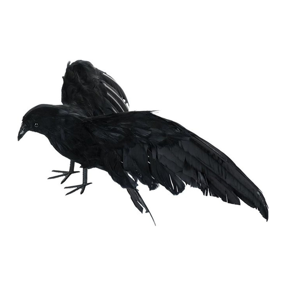 TOMTOP JMS Halloween Krähen-Dekoration aus Textil in Schwarz - Bild 1