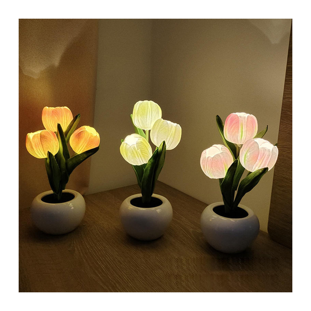 TOMTOP JMS LED Tulpenlampe als dekorative Tischlampe in Bunt - Bild 4