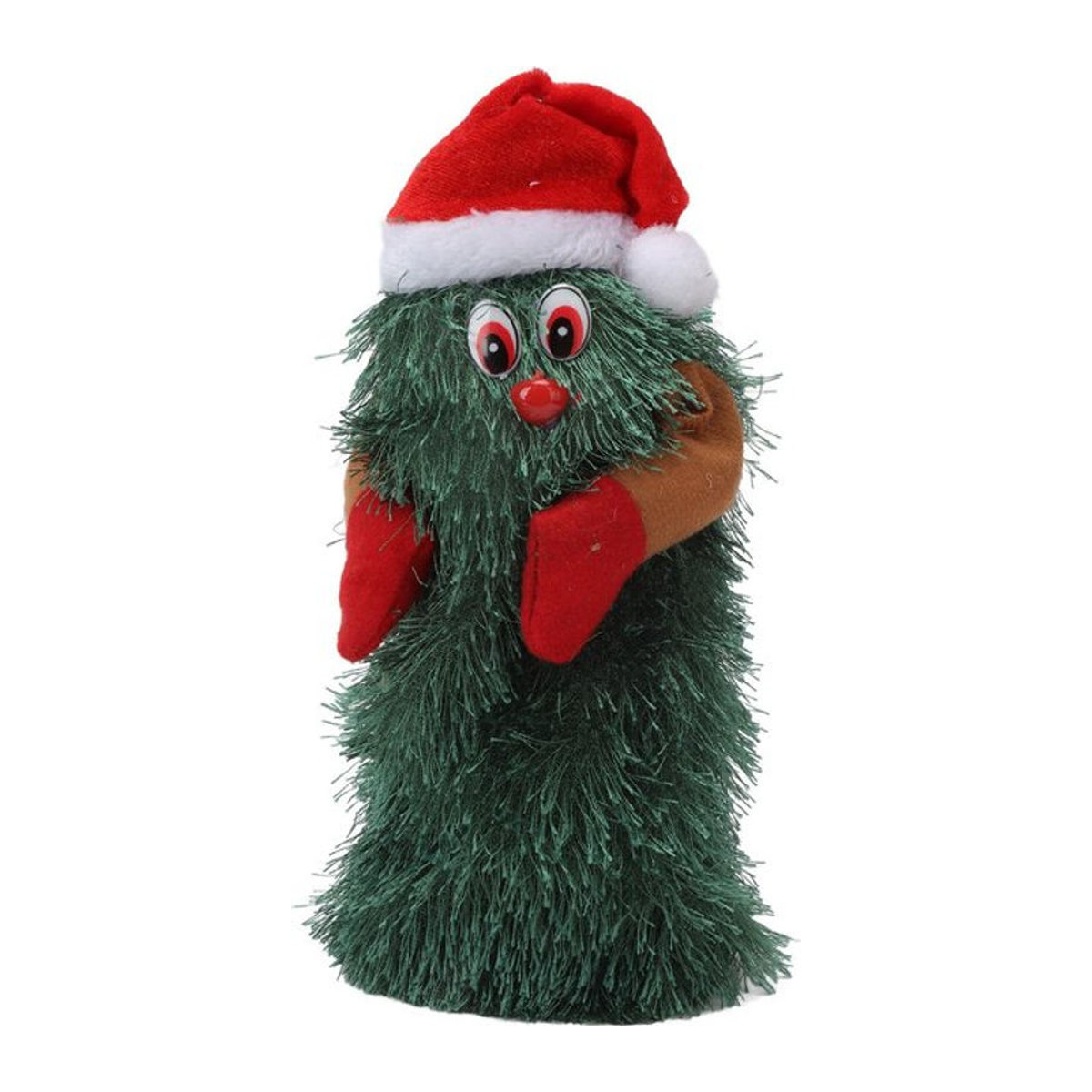 TOMTOP JMS Musikalischer Weihnachtsbaum für den Tisch als rotierende Pflanzen-Figur in Grün - Bild 1