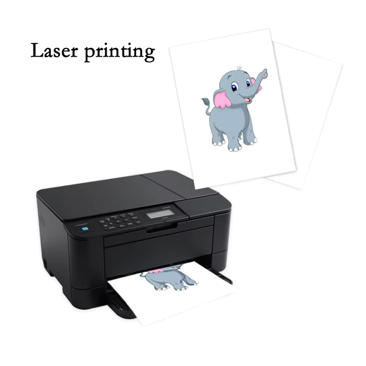 Tonpei Laser Wasserübertragungsfolie A4 Transferpapier für DIY Projekte auf Porzellan, Glas und Metall in Weiß und Transparent - Bild 2