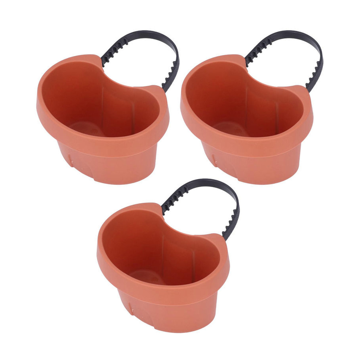 Tooarts Pflanztopf aus Kunststoff mit verstellbarem Gurt und Drainageleitung in Orange - Bild 6