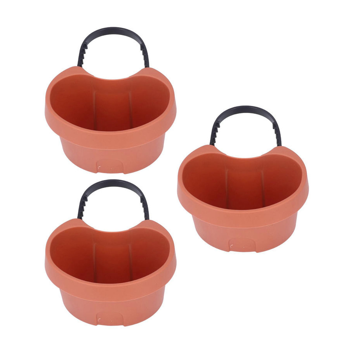 Tooarts Pflanztopf aus Kunststoff mit verstellbarem Gurt und Drainageleitung in Orange - Bild 8