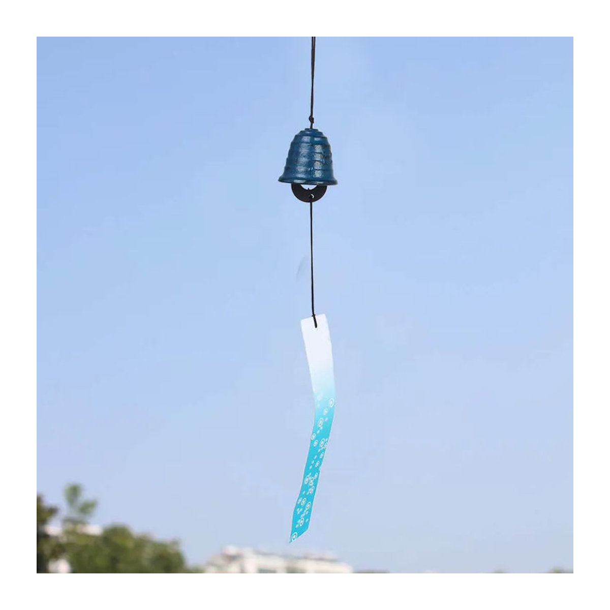 Tooarts Windspiel aus Metall in Blau als hängende Dekoration für Garten und Haus - Bild 3