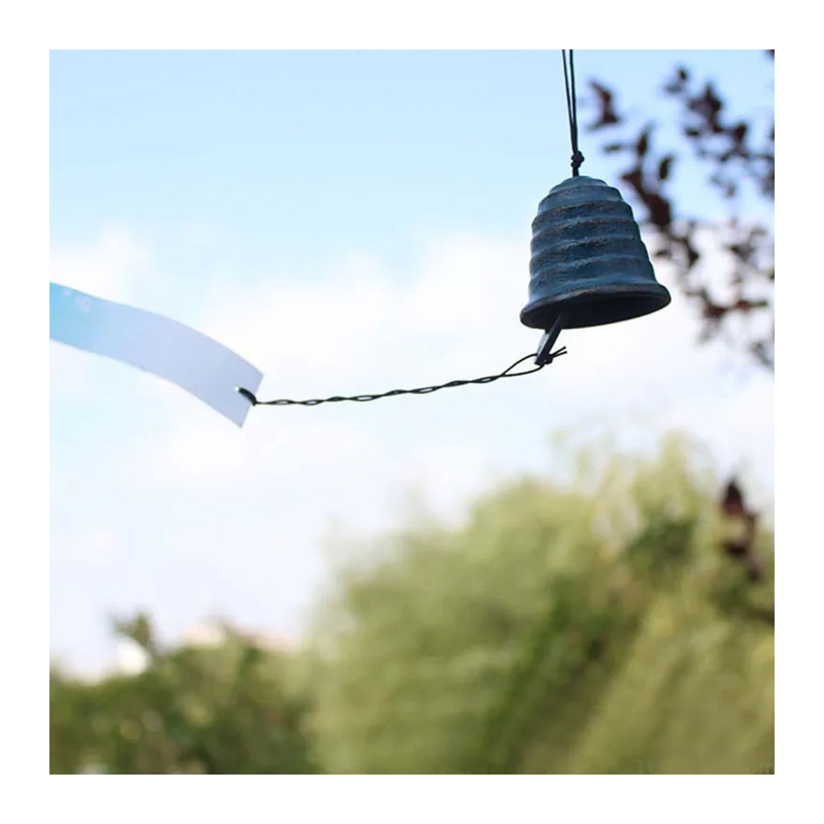 Tooarts Windspiel aus Metall in Blau als hängende Dekoration für Garten und Haus - Bild 6