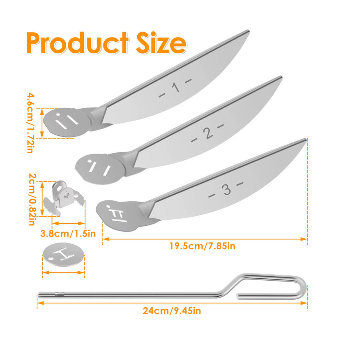 Toorise One-Touch Reinigungssystem Kit für 22-1/2 Zoll Holzkohlegrills aus Edelstahl - Bild 2