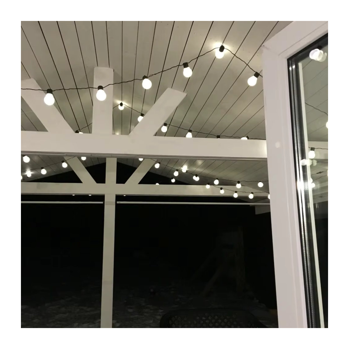 Topdii LED Globus Lichterkette im Industrial Design für Garten und Außenbereich, 6m bis 16m Länge - Bild 5