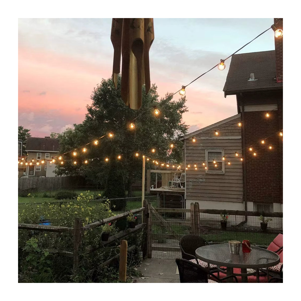 Topdii Retro LED Globe String Lights G40 Dekorative Girlande für Garten, Terrasse und Outdoor-Partys - Bild 5