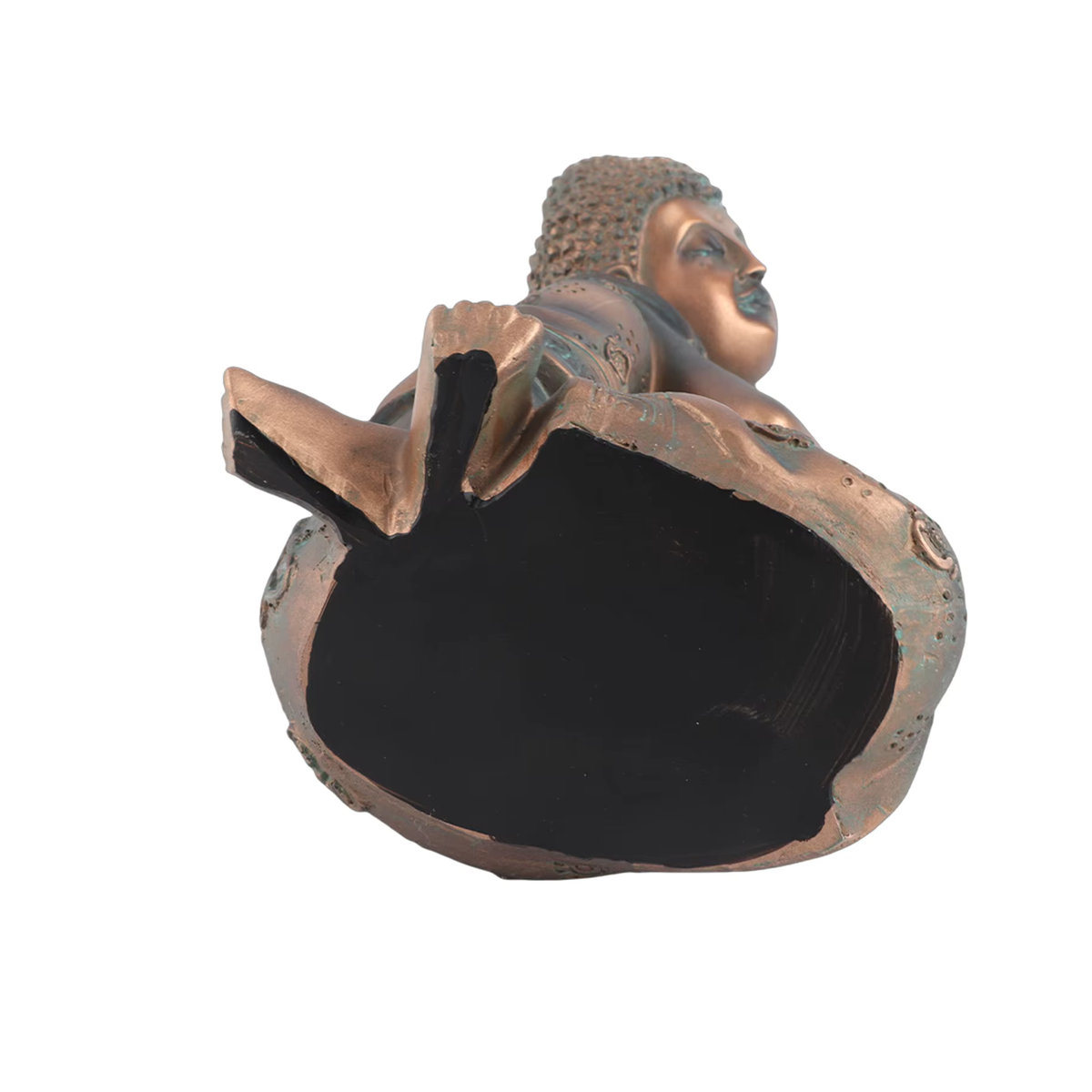 TOPINCN Buddha Statue im orientalischen Stil aus Kunstharz in Braun als dekoratives Ornament für dein Wohnzimmer oder Schlafzimmer - Bild 5