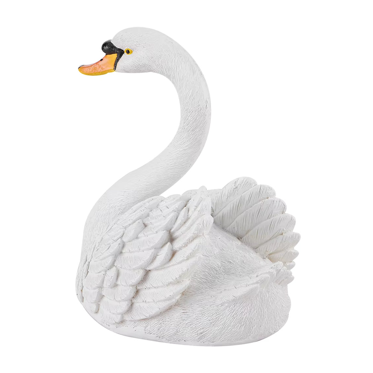 TOPINCN Deko-Schwan aus Kunstharz in Weiß als schwimmende Figur für deine Gartenlandschaft und Dekoration - Bild 3