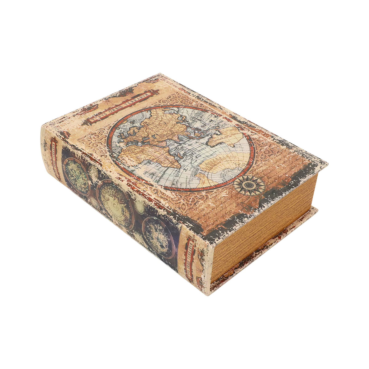TOPINCN Dekorative Bücherbox im Vintage-Stil, mehrfarbig, Aufbewahrungskoffer aus Papier für Regal und Büro - Bild 3