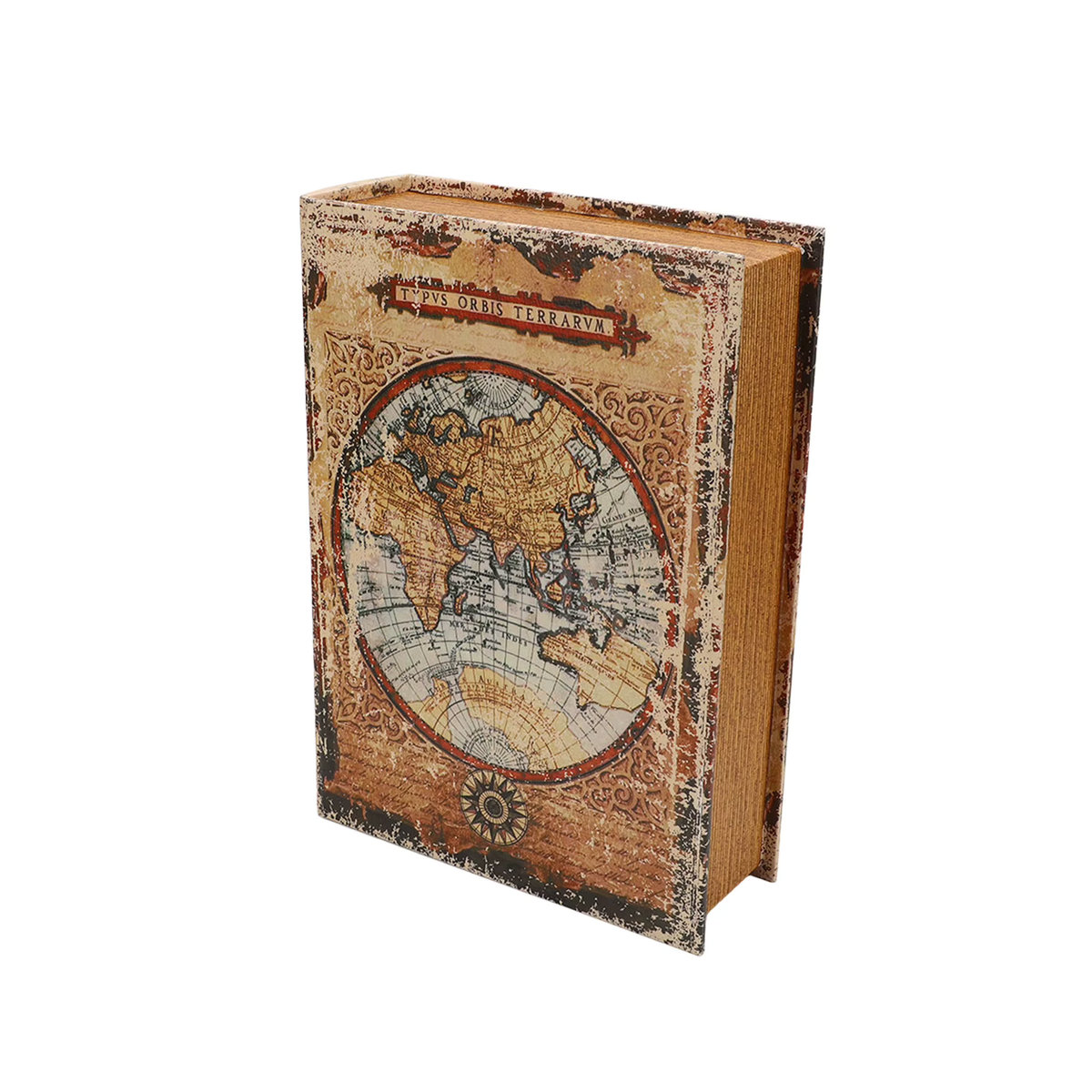 TOPINCN Dekorative Bücherbox im Vintage-Stil, mehrfarbig, Aufbewahrungskoffer aus Papier für Regal und Büro - Bild 4