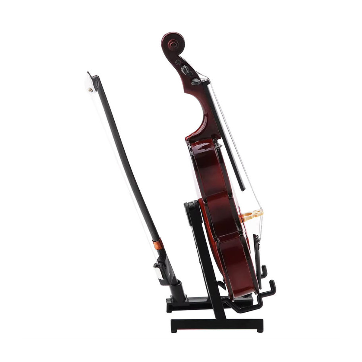 TOPINCN Miniatur Cello Replik aus Lindenholz in Braun, 14 cm Dekorationsmodell für Schreibtisch und Bücherregal - Bild 2