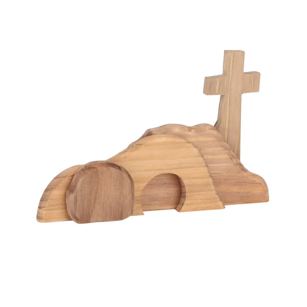 TOPINCN Oster-Dekoration Handgefertigter Grabstein aus Holz in Braun für Ostern und Hochzeiten - Bild 4