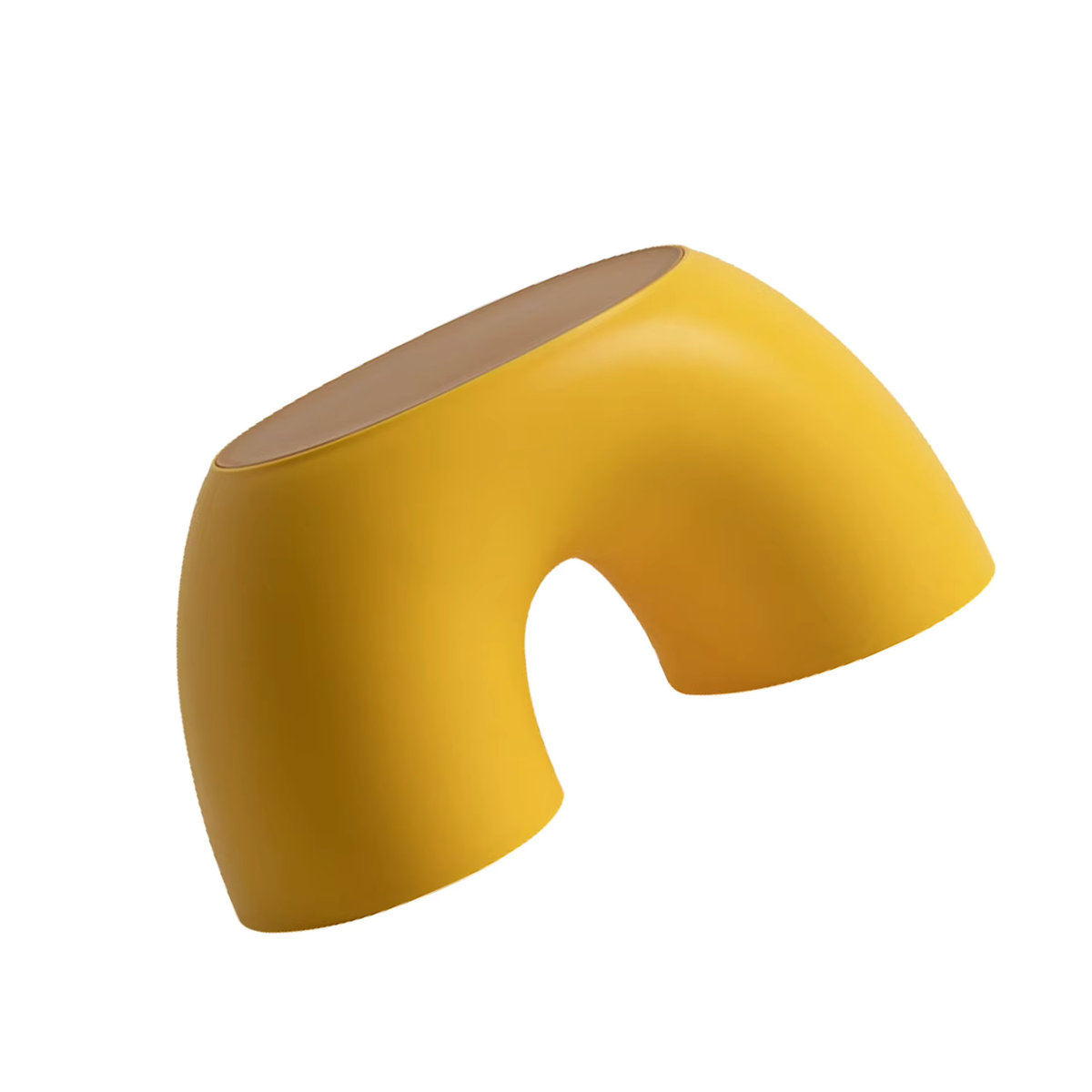 TOPINCN Sitzhocker für Kinder aus Kunststoff in Gelb, rutschfester und stabiler Schuhwechselhocker, B/T/H: 19,1 x 35,9 x 18,5 cm - Bild 3