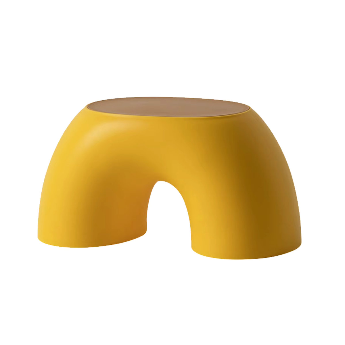 TOPINCN Sitzhocker für Kinder aus Kunststoff in Gelb, rutschfester und stabiler Schuhwechselhocker, B/T/H: 19,1 x 35,9 x 18,5 cm - Bild 4