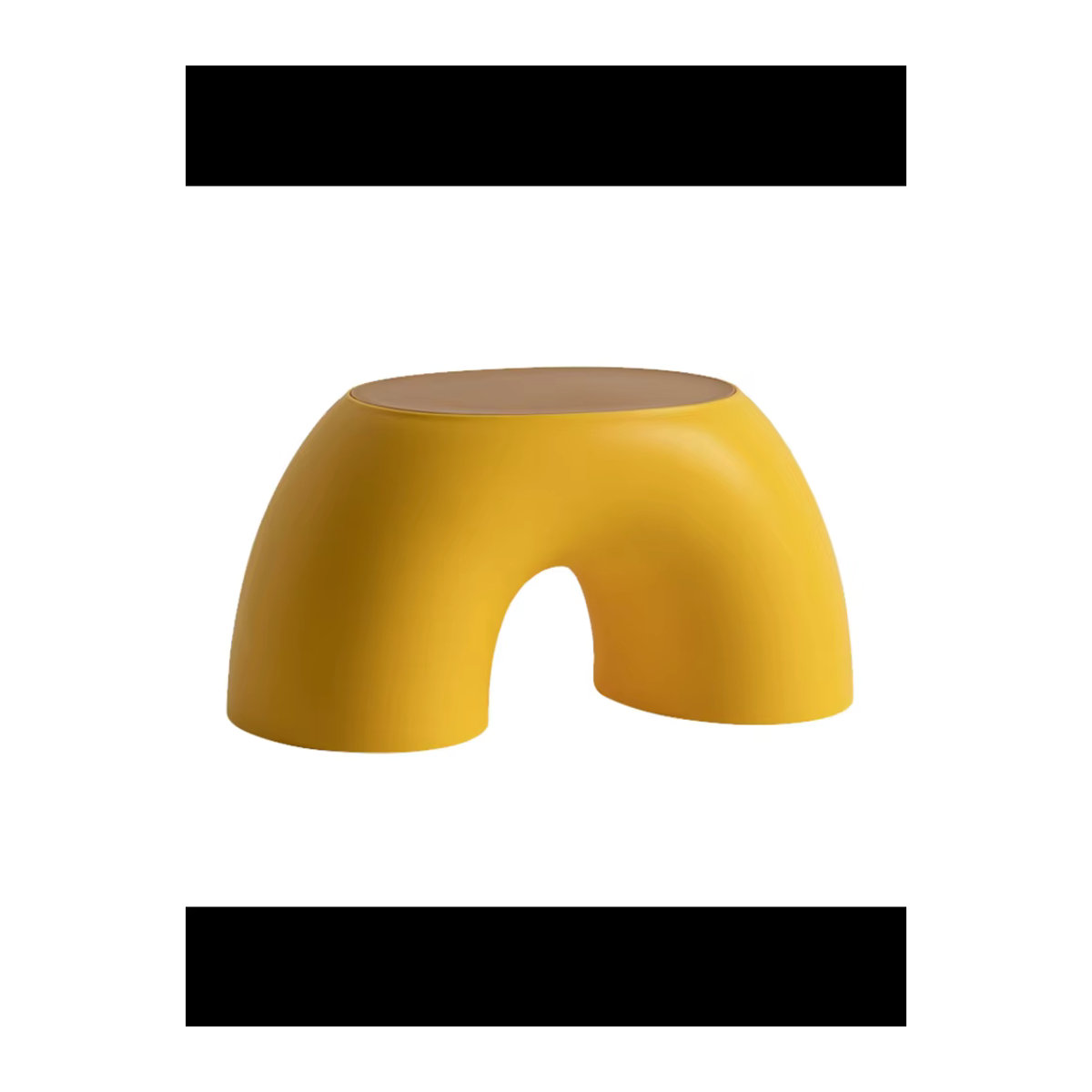 TOPINCN Sitzhocker für Kinder aus Kunststoff in Gelb, rutschfester und stabiler Schuhwechselhocker, B/T/H: 19,1 x 35,9 x 18,5 cm - Bild 6