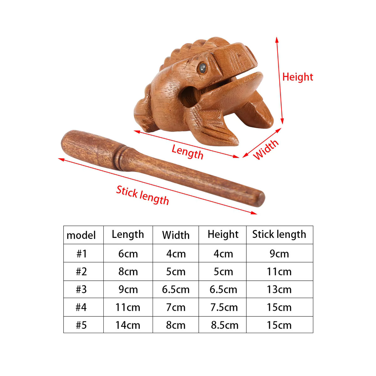 TOPINCN Traditioneller Holzfrosch aus Thailand als Feng Shui Dekoration in Braun - Bild 5