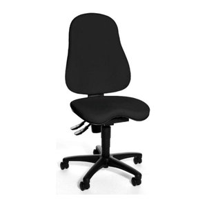 Topstar Bürostuhl Balance 400 Schreibtischstuhl aus Stoff in Schwarz ohne Armlehnen