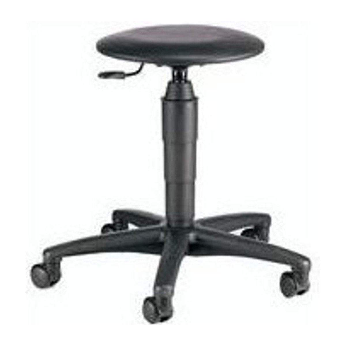 Topstar Drehhocker TEC 60 in Schwarz mit Kunstleder-Sitzbezug und stufenloser Sitzhöhenverstellung - Bild 1