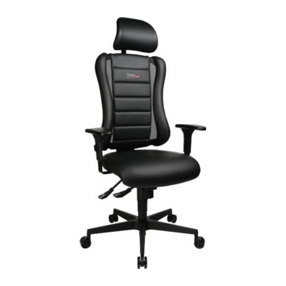 Topstar Gamingstuhl Sitness RS in Schwarz mit Kunstleder und Mesh-Einsätzen inklusive Armlehnen und Kopfstütze - Bild 2