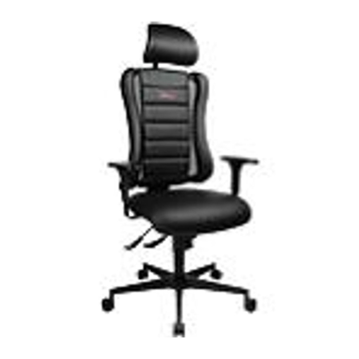Topstar Gamingstuhl Sitness RS in Schwarz mit Kunstleder und Mesh-Einsätzen inklusive Armlehnen und Kopfstütze - Bild 3