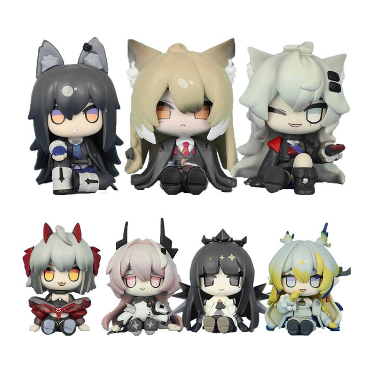 TOPTOY Arknights Anime Mini-Actionfiguren aus Kunststoff, mehrfarbig, dekorative Modellpuppen für Desktop und Auto - Bild 1