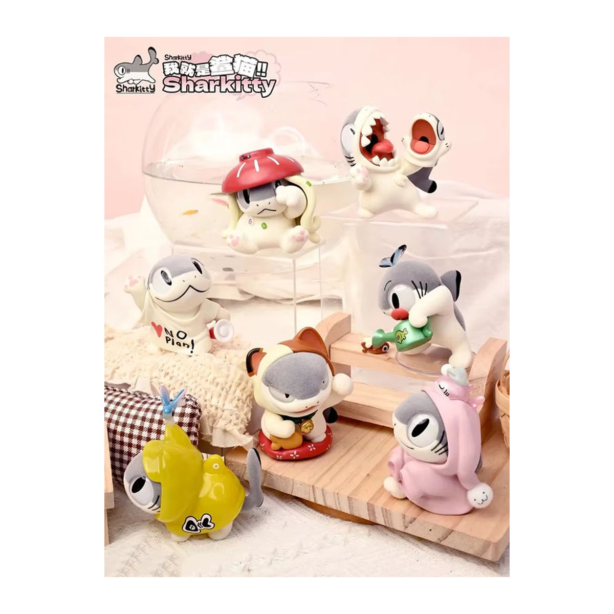 TOPTOY I Am Sharkitty Series Blind Box – Handgefertigte Sammlerfigur aus Kunstharz in Mehrfarbig - Bild 5